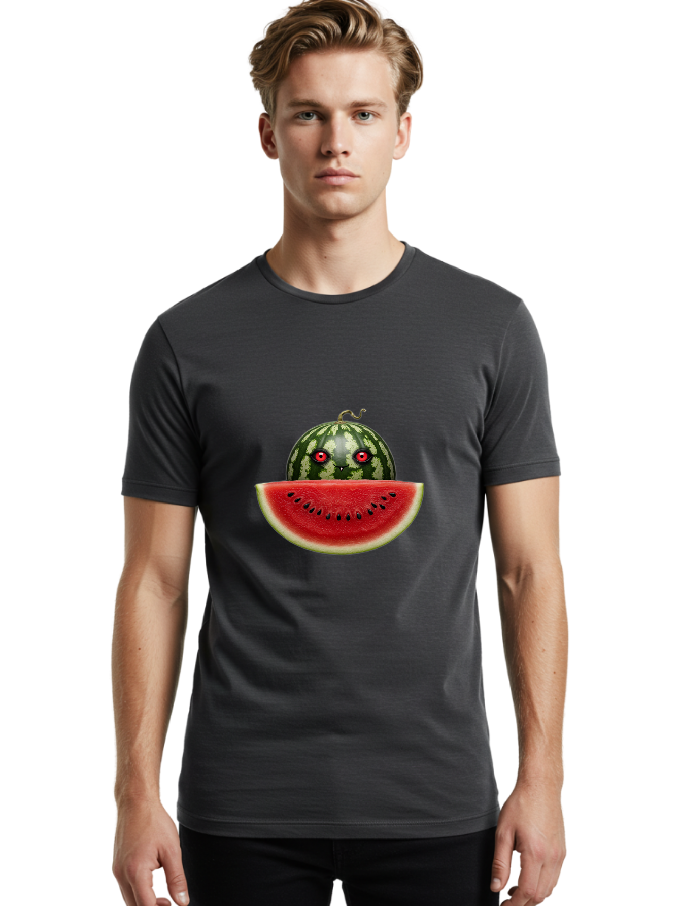 Watermelon-1 Men'S Graphic Tee, 100% Cotton, Comfortable Casual Summer Wear, Machine Washable, Vintage Camera, Old Camera, Antique Camera, Black Camera, Classic Photography, Photography Equipment, Nostalgic Device, Film Camera, Camera Art Bal588