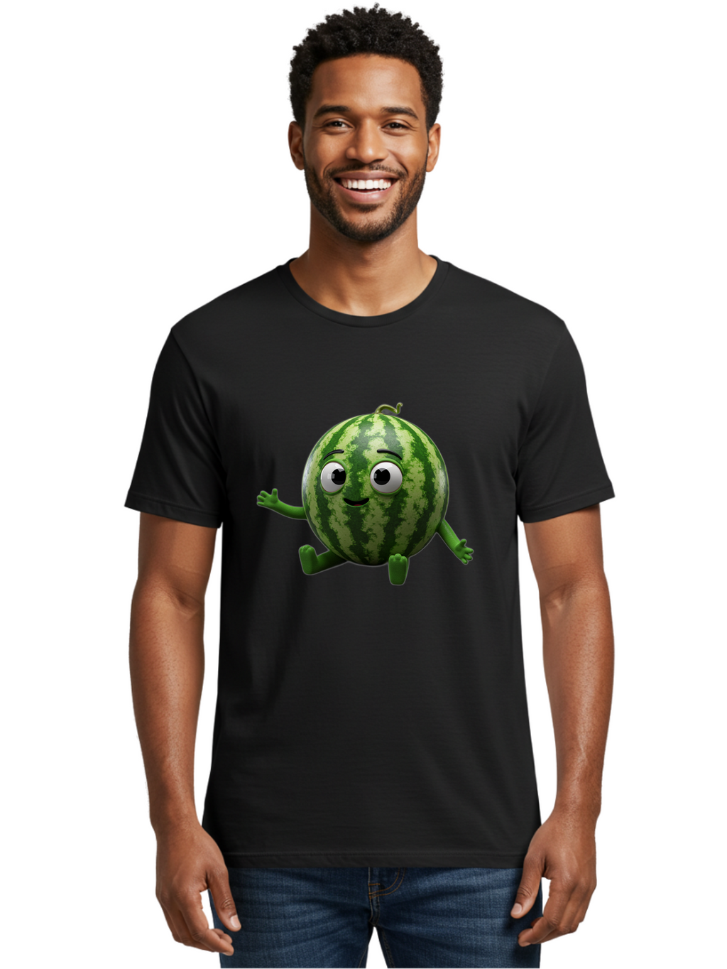 Watermelon-Character Men'S Graphic Tee, 100% Cotton, Comfortable Casual Summer Wear, Machine Washable, Vintage Camera, Old Camera, Antique Camera, Black Camera, Classic Photography, Photography Equipment, Nostalgic Device, Film Camera, Bal589