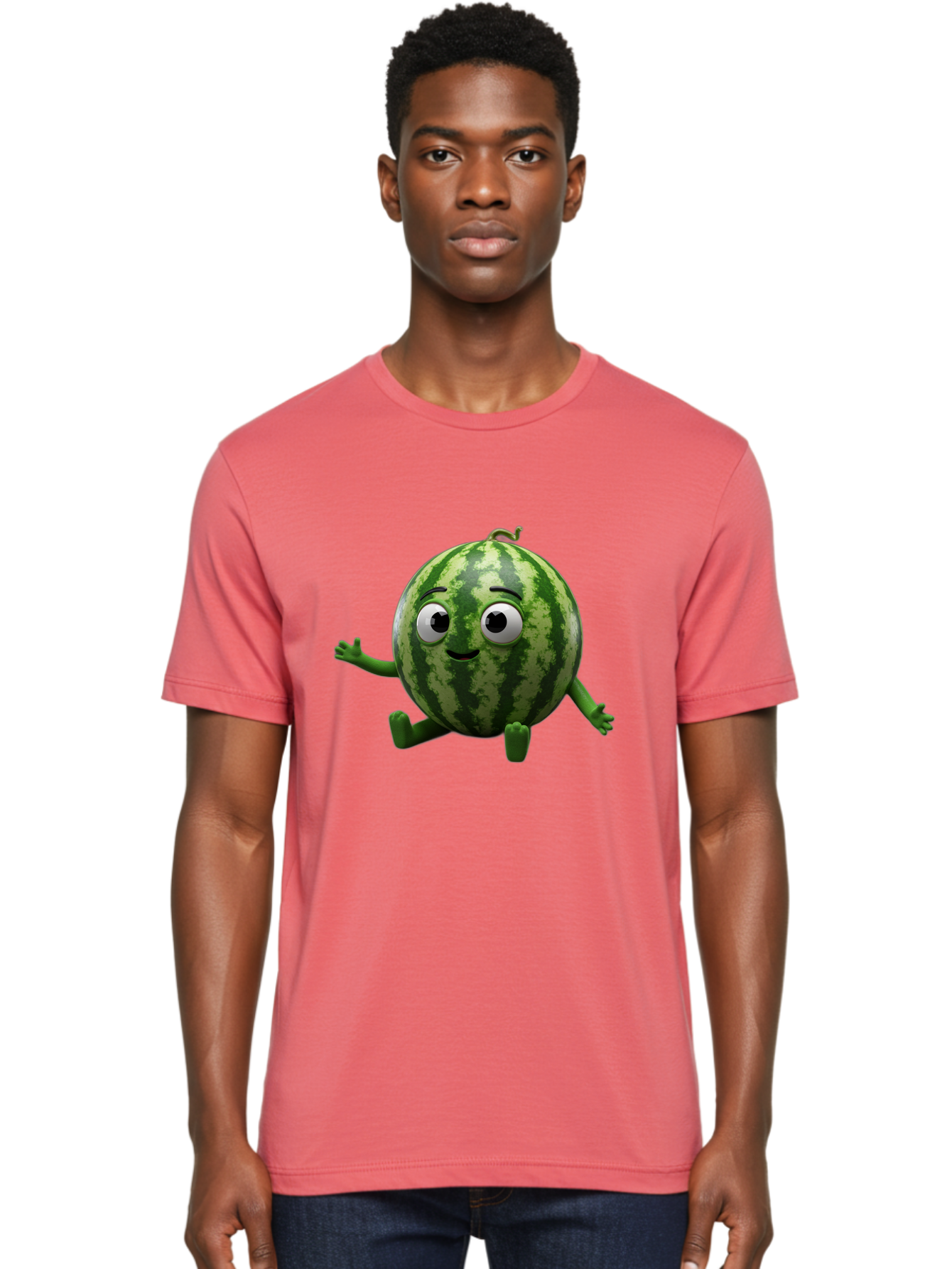 Watermelon-Character Men'S Graphic Tee, 100% Cotton, Comfortable Casual Summer Wear, Machine Washable, Vintage Camera, Old Camera, Antique Camera, Black Camera, Classic Photography, Photography Equipment, Nostalgic Device, Film Camera, Bal589