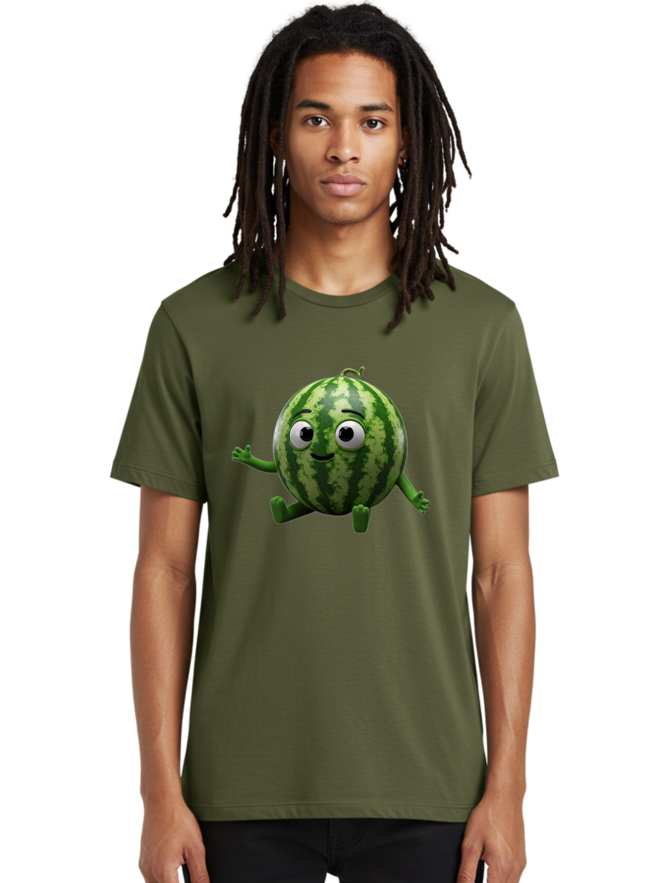 Watermelon-Character Men'S Graphic Tee, 100% Cotton, Comfortable Casual Summer Wear, Machine Washable, Vintage Camera, Old Camera, Antique Camera, Black Camera, Classic Photography, Photography Equipment, Nostalgic Device, Film Camera, Bal589