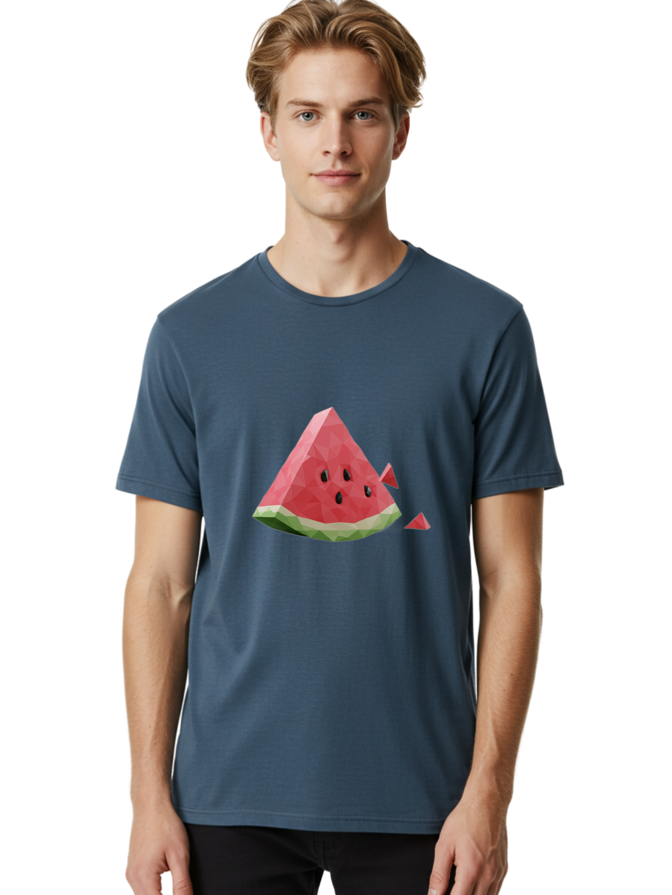 Watermelon-Slice-2 Men'S Graphic Tee, 100% Cotton, Comfortable Casual Summer Wear, Machine Washable, Vintage Camera, Old Camera, Antique Camera, Black Camera, Classic Photography, Photography Equipment, Nostalgic Device, Film Camera, Bal591