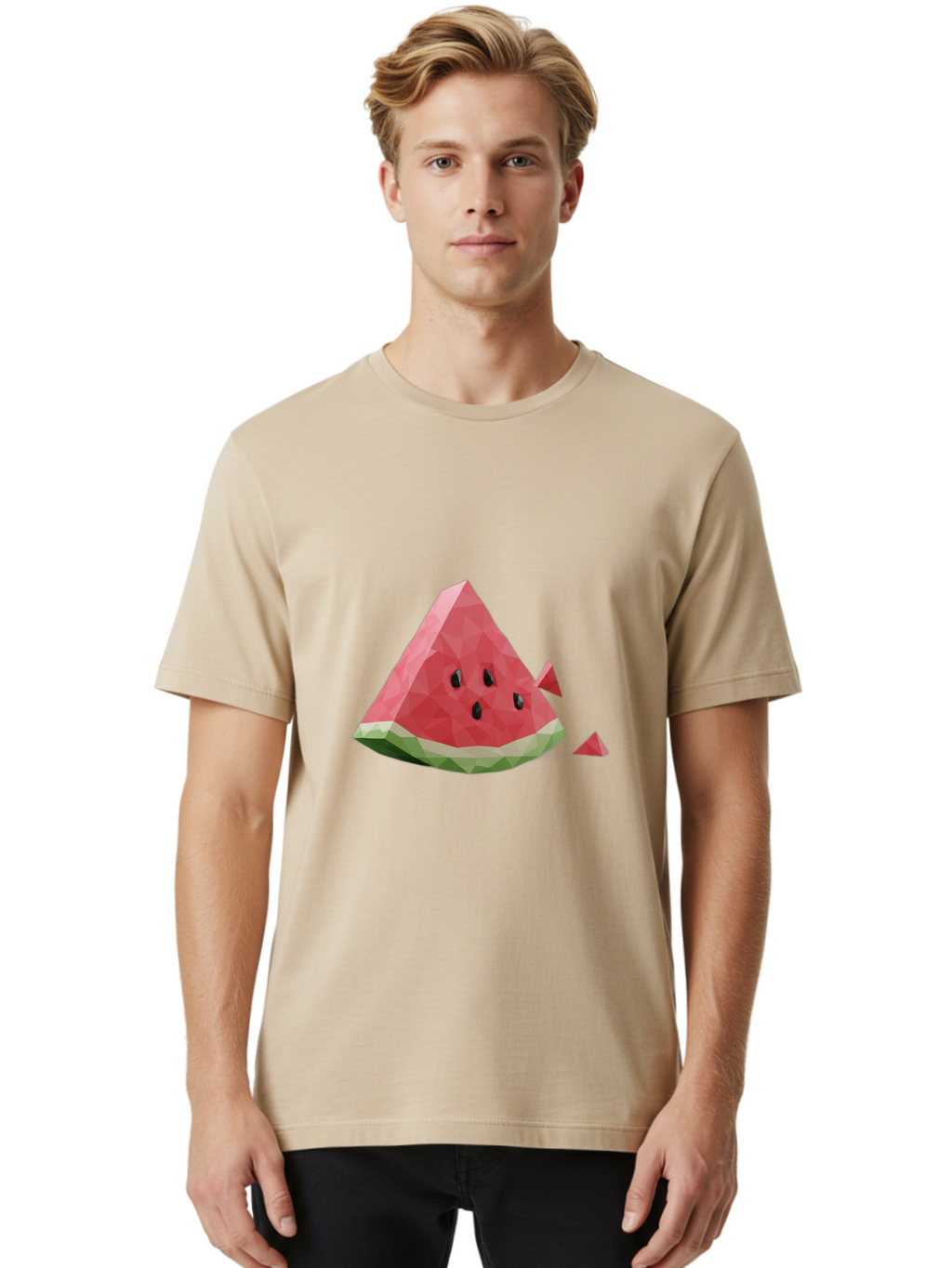 Watermelon-Slice-2 Men'S Graphic Tee, 100% Cotton, Comfortable Casual Summer Wear, Machine Washable, Vintage Camera, Old Camera, Antique Camera, Black Camera, Classic Photography, Photography Equipment, Nostalgic Device, Film Camera, Bal591