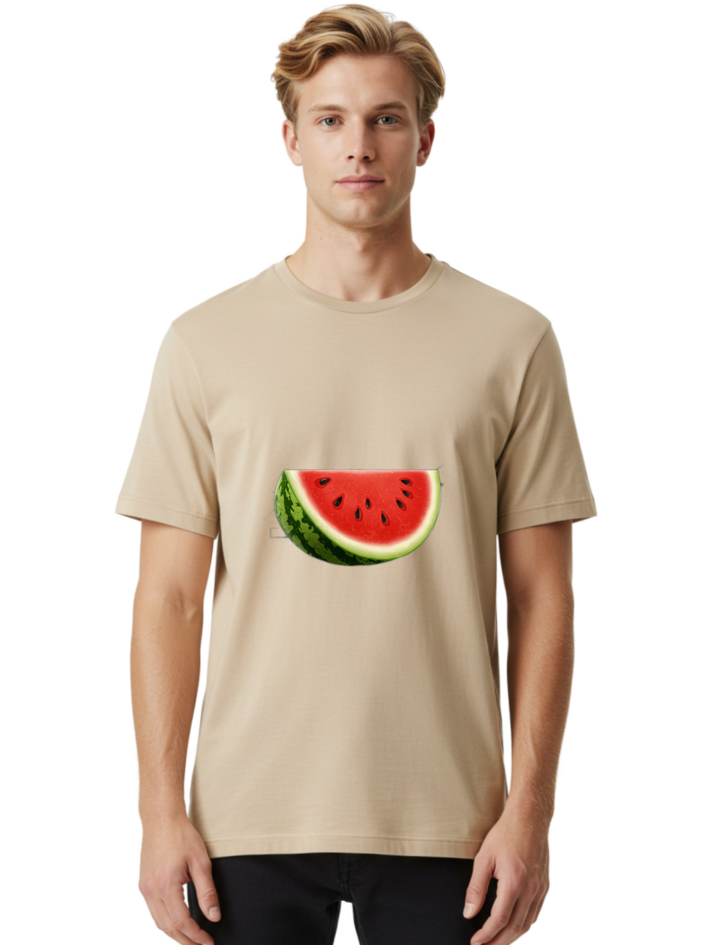 Watermelon-Slice-4 Men'S Graphic Tee, 100% Cotton, Comfortable Casual Summer Wear, Machine Washable, Vintage Camera, Old Camera, Antique Camera, Black Camera, Classic Photography, Photography Equipment, Nostalgic Device, Film Camera, Bal593