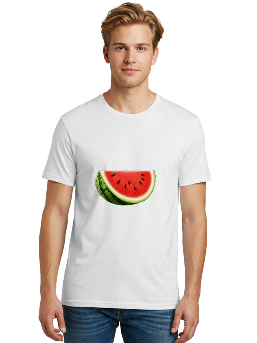 Watermelon-Slice-4 Men'S Graphic Tee, 100% Cotton, Comfortable Casual Summer Wear, Machine Washable, Vintage Camera, Old Camera, Antique Camera, Black Camera, Classic Photography, Photography Equipment, Nostalgic Device, Film Camera, Bal593