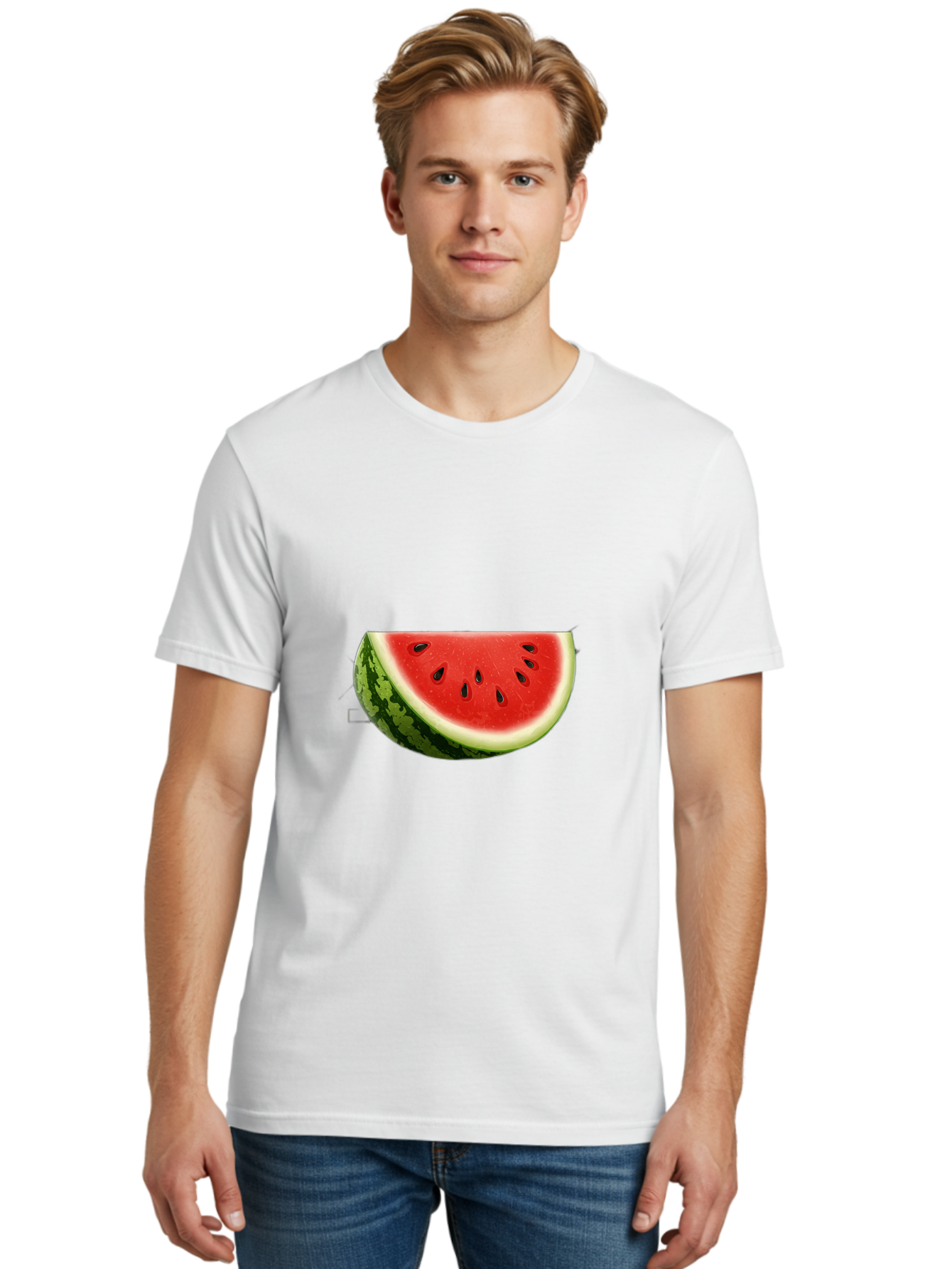 Watermelon-Slice-4 Men'S Graphic Tee, 100% Cotton, Comfortable Casual Summer Wear, Machine Washable, Vintage Camera, Old Camera, Antique Camera, Black Camera, Classic Photography, Photography Equipment, Nostalgic Device, Film Camera, Bal593