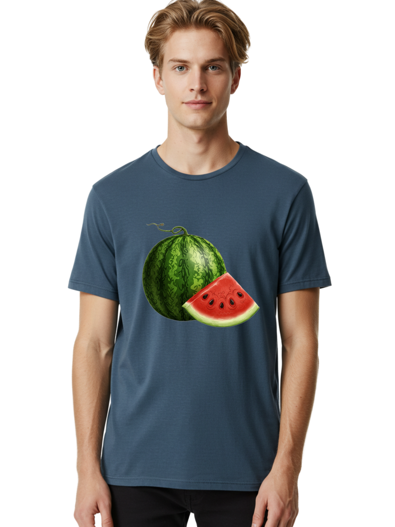 Watermelon-Slice-5 Men'S Graphic Tee, 100% Cotton, Comfortable Casual Summer Wear, Machine Washable, Vintage Camera, Old Camera, Antique Camera, Black Camera, Classic Photography, Photography Equipment, Nostalgic Device, Film Camera, Bal594