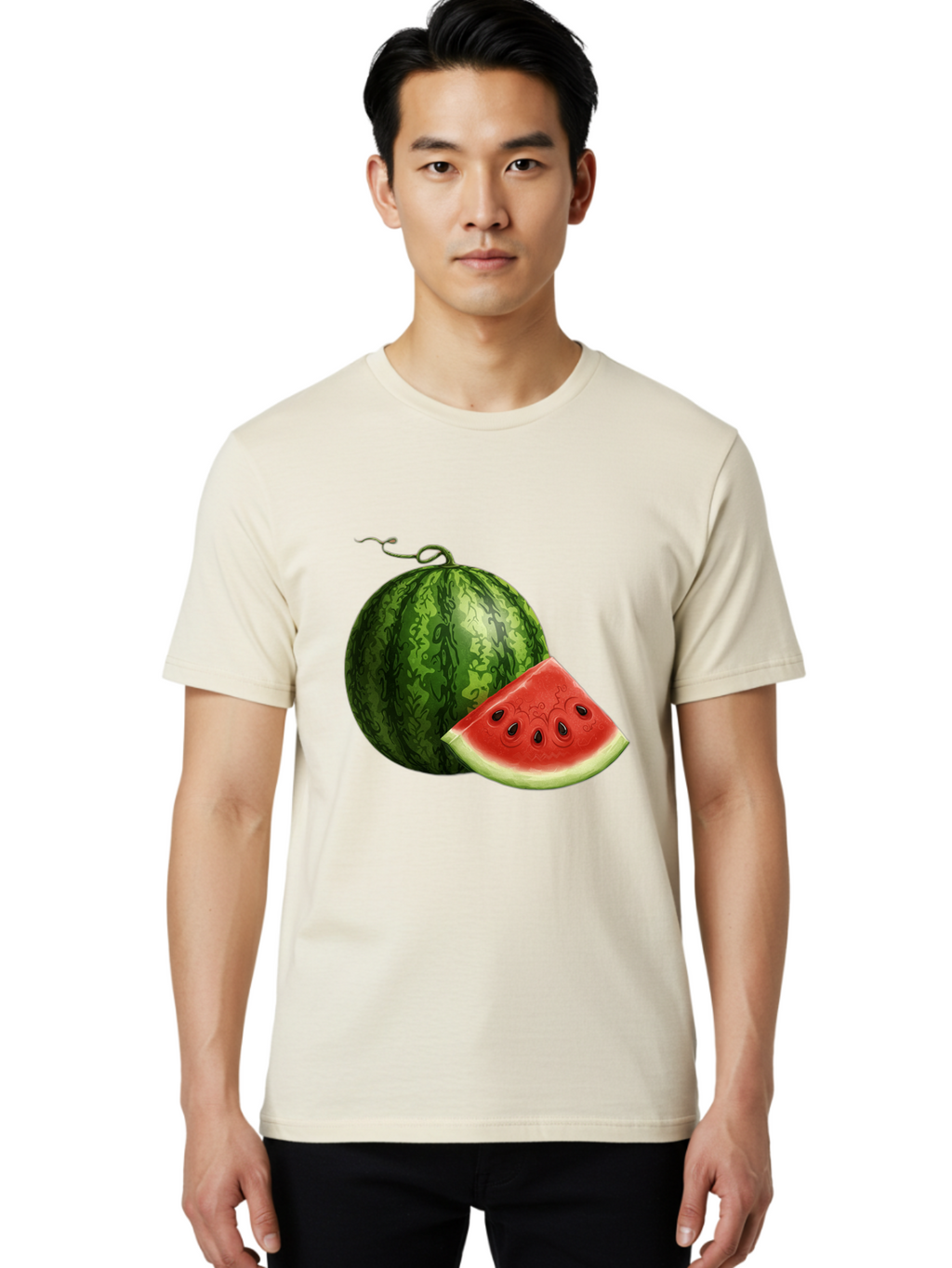Watermelon-Slice-5 Men'S Graphic Tee, 100% Cotton, Comfortable Casual Summer Wear, Machine Washable, Vintage Camera, Old Camera, Antique Camera, Black Camera, Classic Photography, Photography Equipment, Nostalgic Device, Film Camera, Bal594