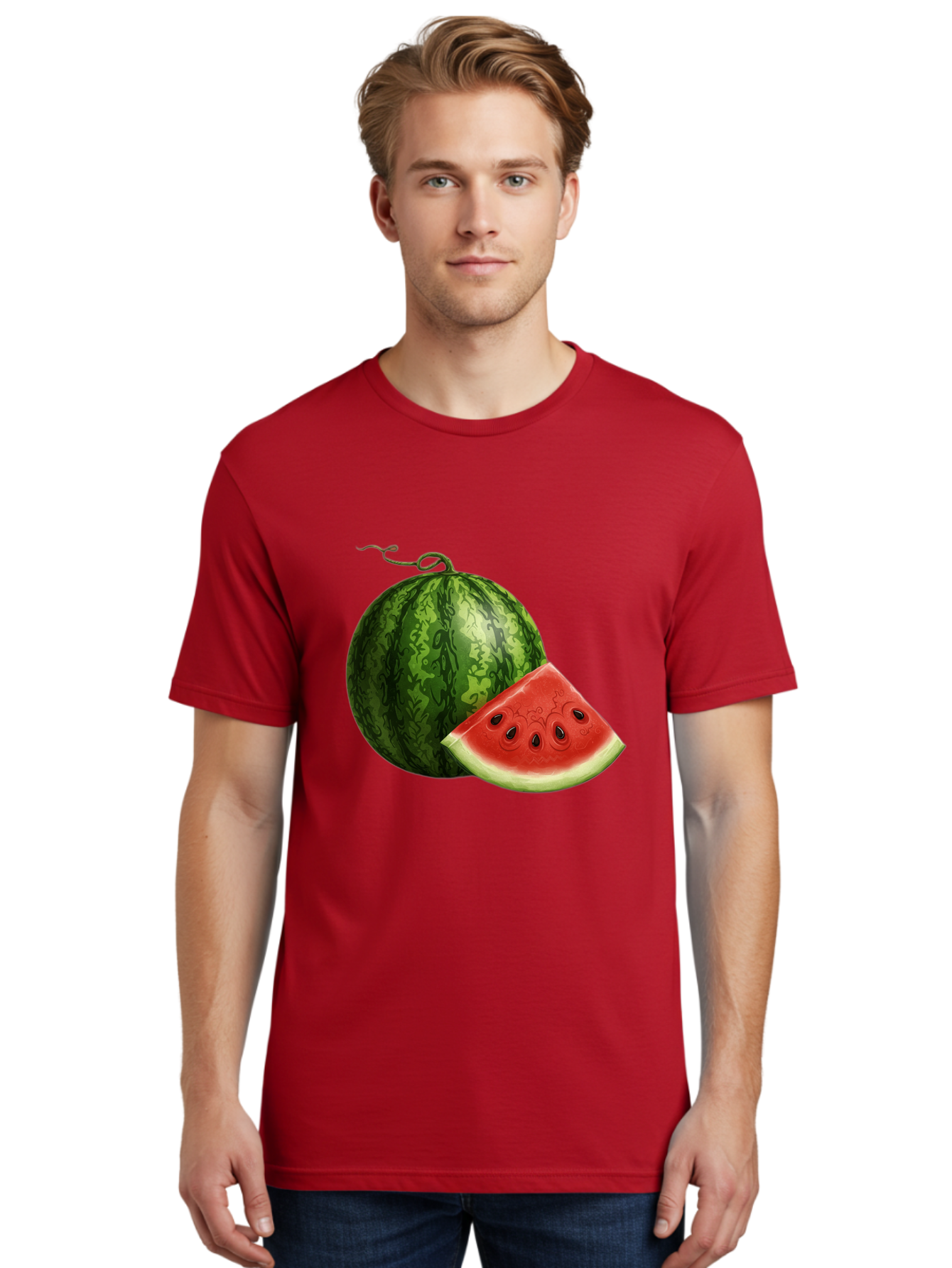 Watermelon-Slice-5 Men'S Graphic Tee, 100% Cotton, Comfortable Casual Summer Wear, Machine Washable, Vintage Camera, Old Camera, Antique Camera, Black Camera, Classic Photography, Photography Equipment, Nostalgic Device, Film Camera, Bal594