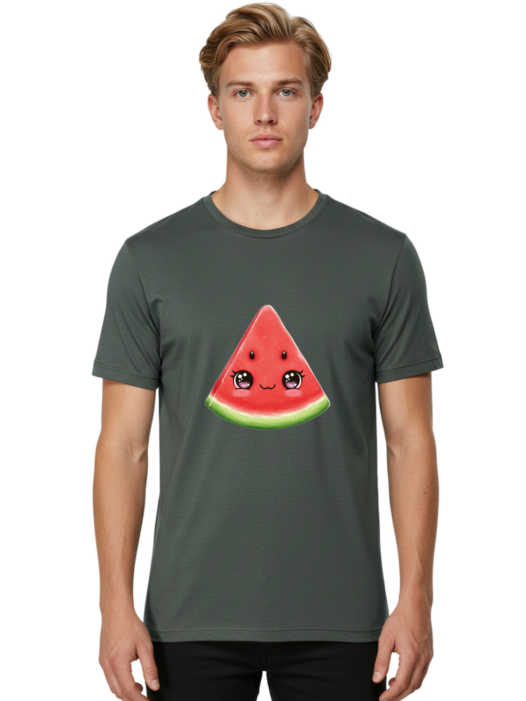 Watermelon-Slice-6 Men'S Graphic Tee, 100% Cotton, Comfortable Casual Summer Wear, Machine Washable, Vintage Camera, Old Camera, Antique Camera, Black Camera, Classic Photography, Photography Equipment, Nostalgic Device, Film Camera, Bal595