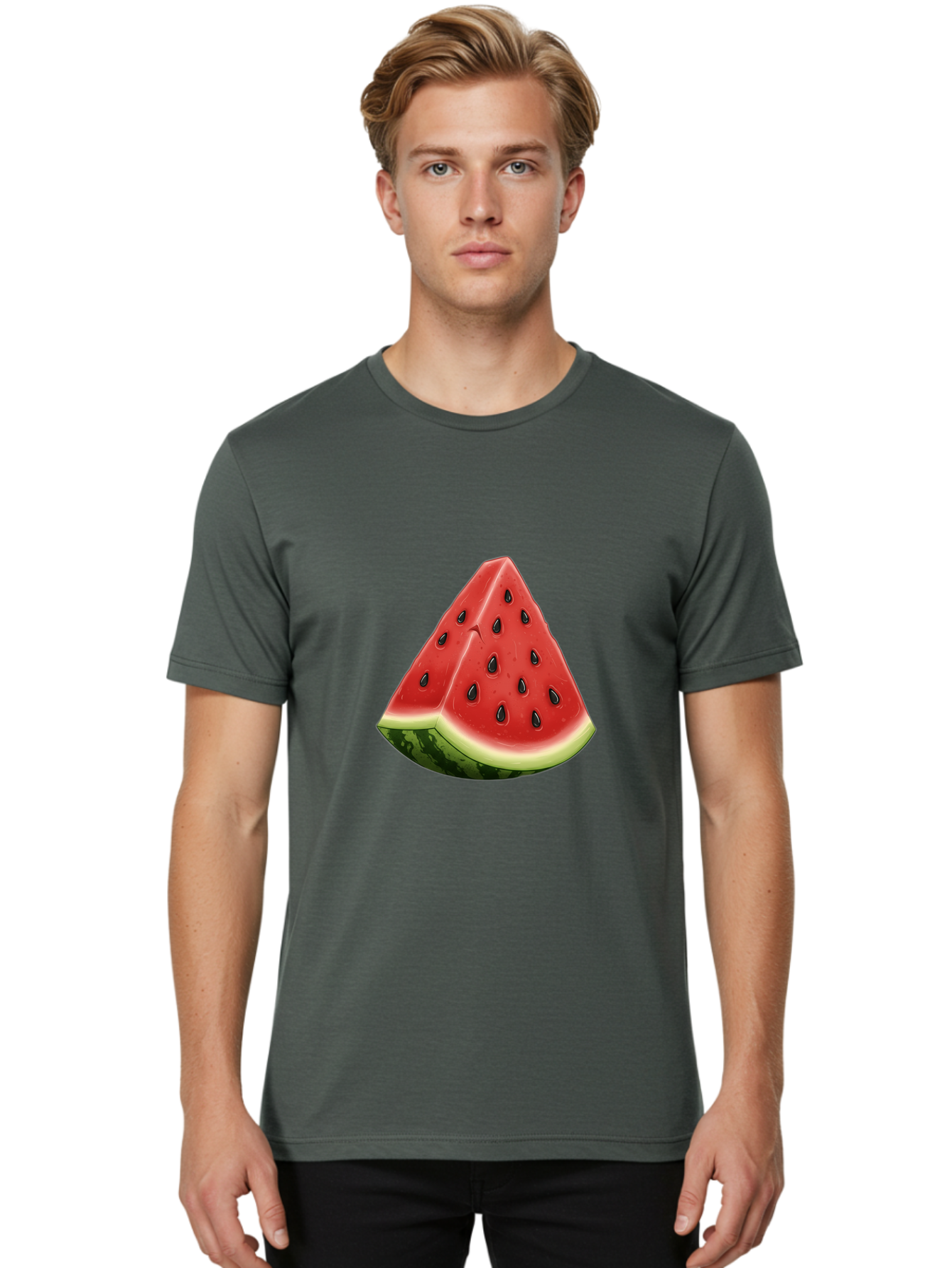 Watermelon-Slice-7 Men'S Graphic Tee, 100% Cotton, Comfortable Casual Summer Wear, Machine Washable, Vintage Camera, Old Camera, Antique Camera, Black Camera, Classic Photography, Photography Equipment, Nostalgic Device, Film Camera, Bal596