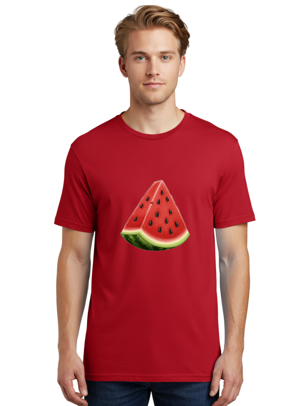 Watermelon-Slice-7 Men'S Graphic Tee, 100% Cotton, Comfortable Casual Summer Wear, Machine Washable, Vintage Camera, Old Camera, Antique Camera, Black Camera, Classic Photography, Photography Equipment, Nostalgic Device, Film Camera, Bal596