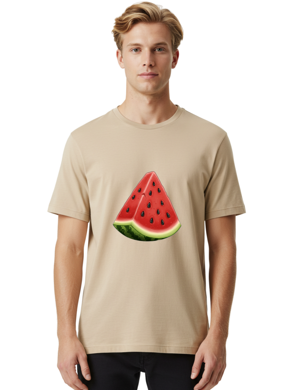 Watermelon-Slice-7 Men'S Graphic Tee, 100% Cotton, Comfortable Casual Summer Wear, Machine Washable, Vintage Camera, Old Camera, Antique Camera, Black Camera, Classic Photography, Photography Equipment, Nostalgic Device, Film Camera, Bal596