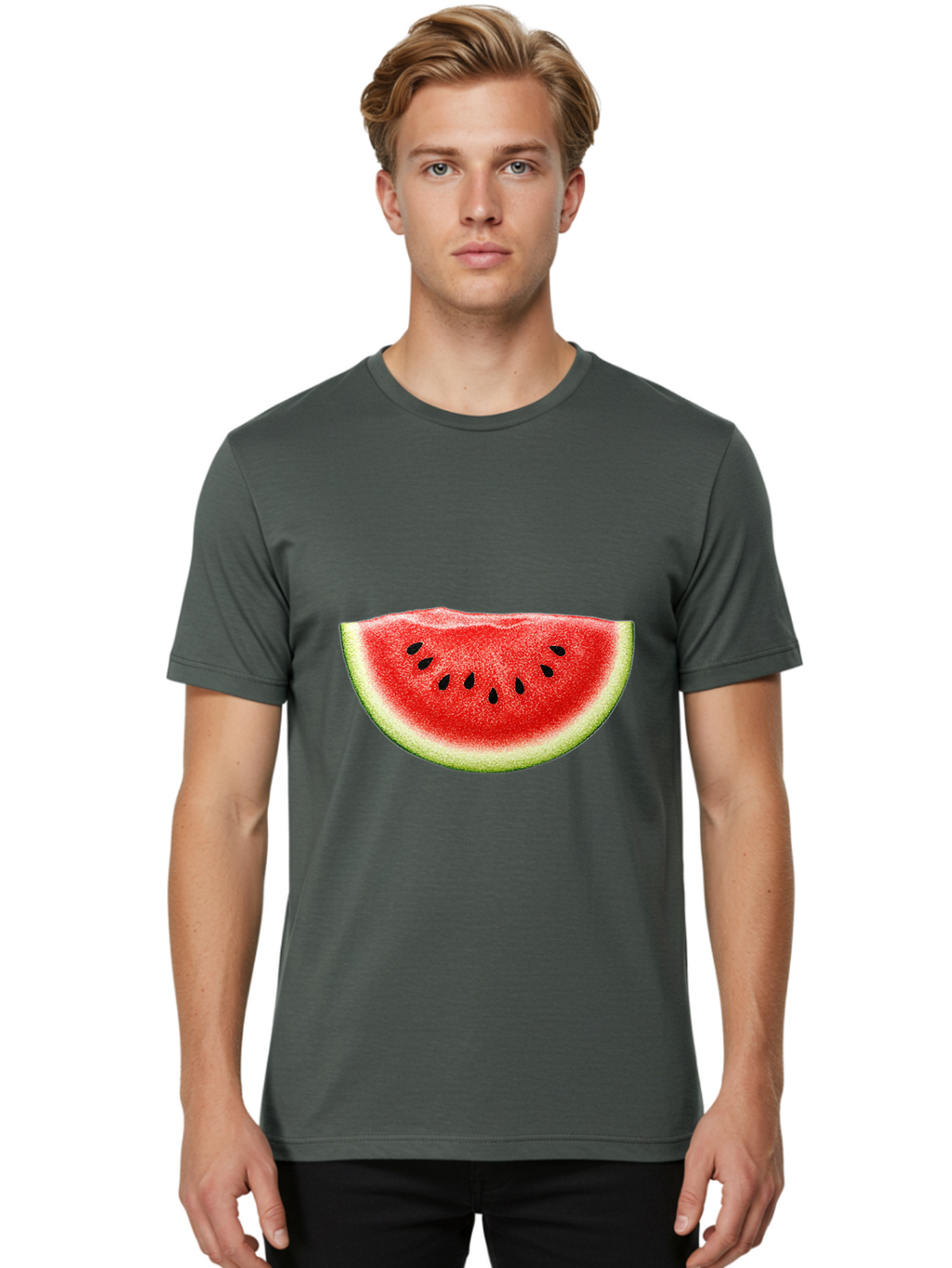 Watermelon-Slice-8 Men'S Graphic Tee, 100% Cotton, Comfortable Casual Summer Wear, Machine Washable, Vintage Camera, Old Camera, Antique Camera, Black Camera, Classic Photography, Photography Equipment, Nostalgic Device, Film Camera, Bal597