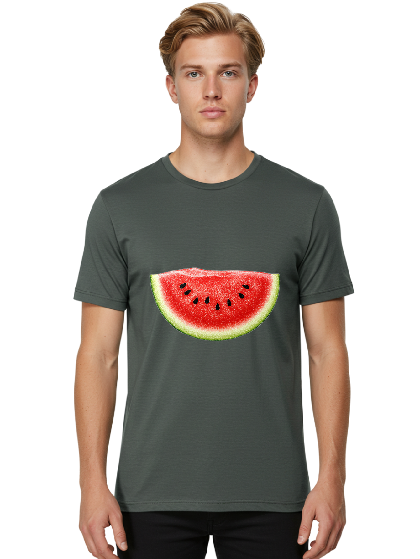 Watermelon-Slice-8 Men'S Graphic Tee, 100% Cotton, Comfortable Casual Summer Wear, Machine Washable, Vintage Camera, Old Camera, Antique Camera, Black Camera, Classic Photography, Photography Equipment, Nostalgic Device, Film Camera, Bal597