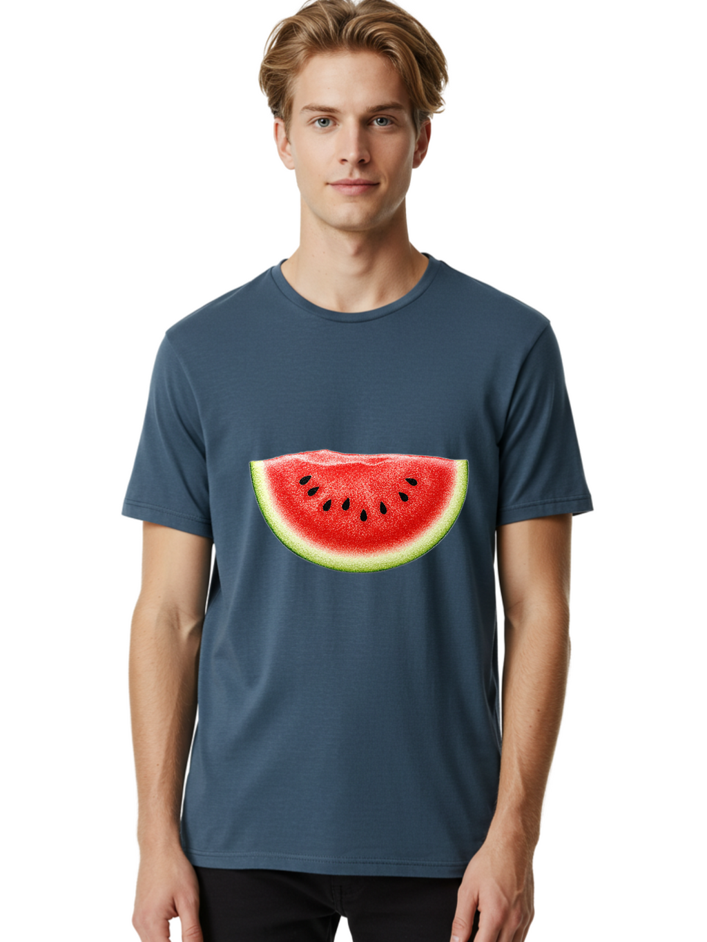 Watermelon-Slice-8 Men'S Graphic Tee, 100% Cotton, Comfortable Casual Summer Wear, Machine Washable, Vintage Camera, Old Camera, Antique Camera, Black Camera, Classic Photography, Photography Equipment, Nostalgic Device, Film Camera, Bal597