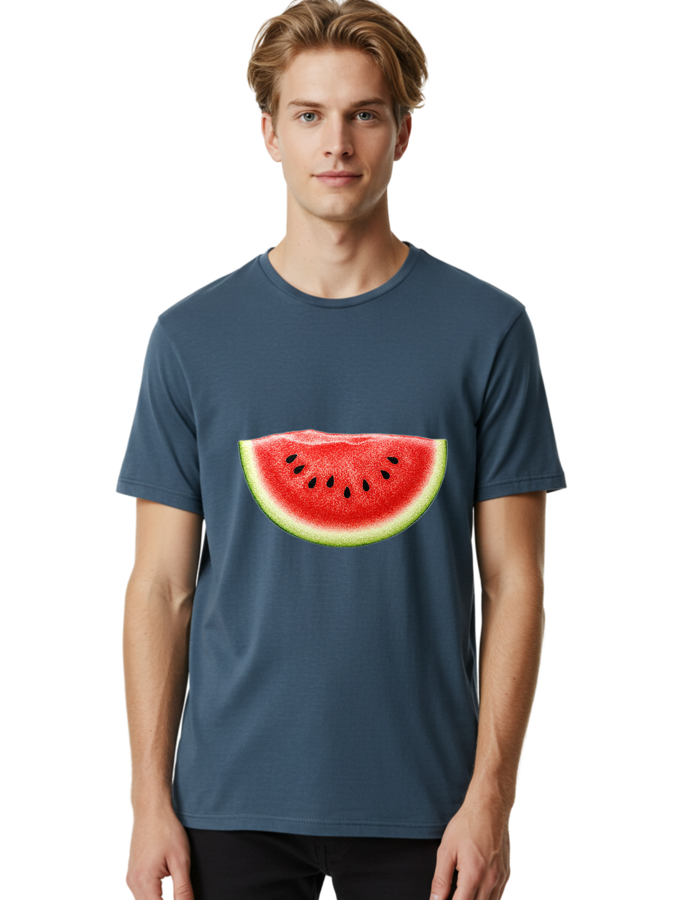 Watermelon-Slice-8 Men'S Graphic Tee, 100% Cotton, Comfortable Casual Summer Wear, Machine Washable, Vintage Camera, Old Camera, Antique Camera, Black Camera, Classic Photography, Photography Equipment, Nostalgic Device, Film Camera, Bal597