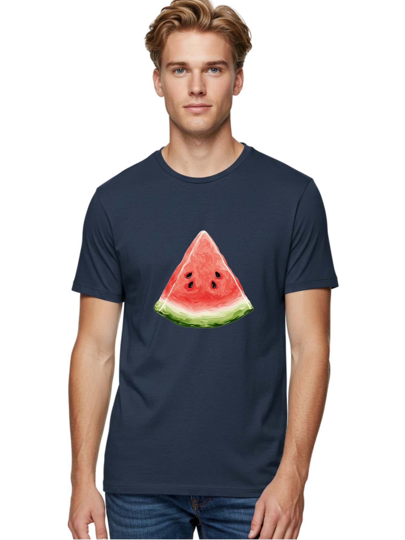 Watermelon-Slice Men'S Graphic Tee, 100% Cotton, Comfortable Casual Summer Wear, Machine Washable, Vintage Camera, Old Camera, Antique Camera, Black Camera, Classic Photography, Photography Equipment, Nostalgic Device, Film Camera, Camera Art Bal598