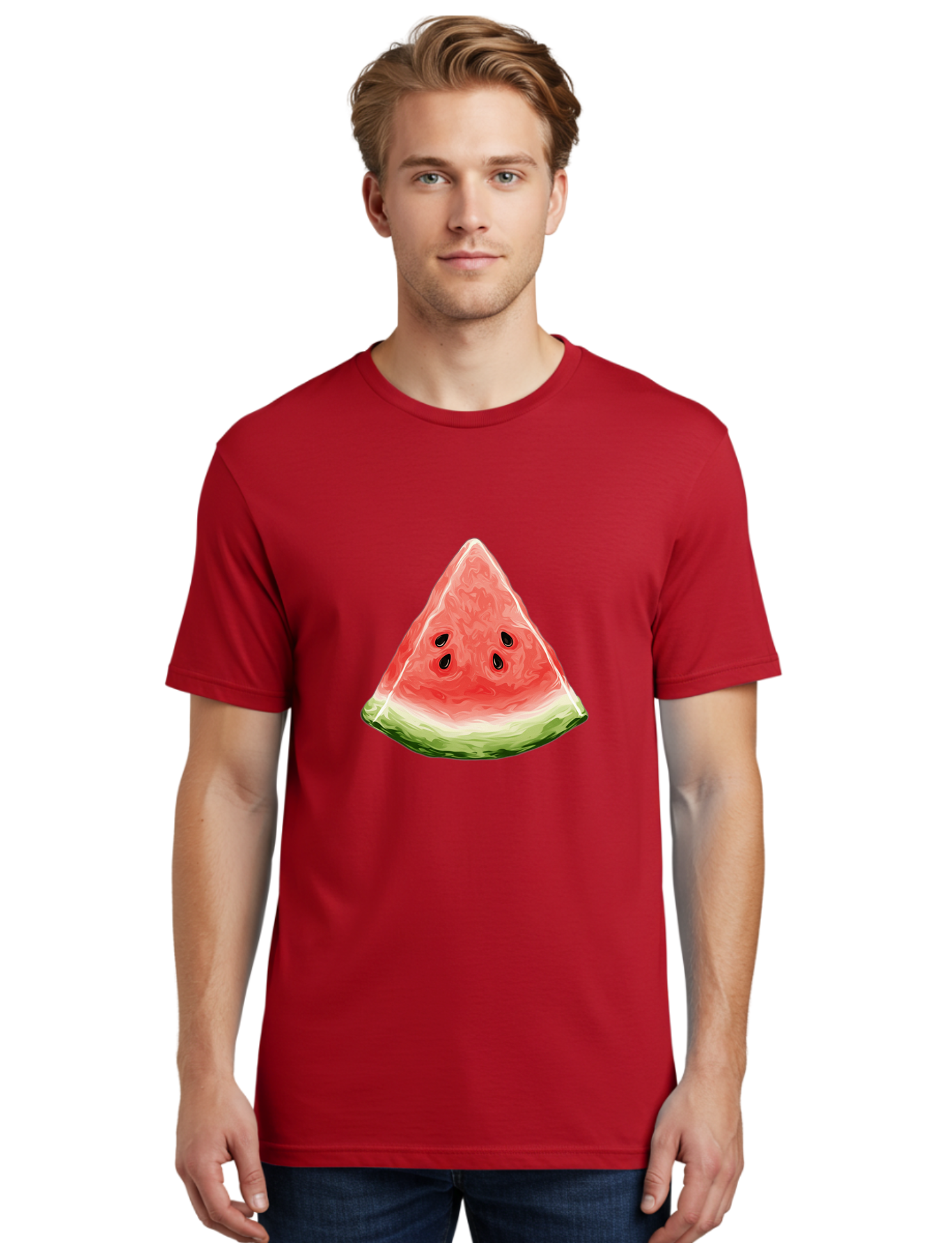 Watermelon-Slice Men'S Graphic Tee, 100% Cotton, Comfortable Casual Summer Wear, Machine Washable, Vintage Camera, Old Camera, Antique Camera, Black Camera, Classic Photography, Photography Equipment, Nostalgic Device, Film Camera, Camera Art Bal598