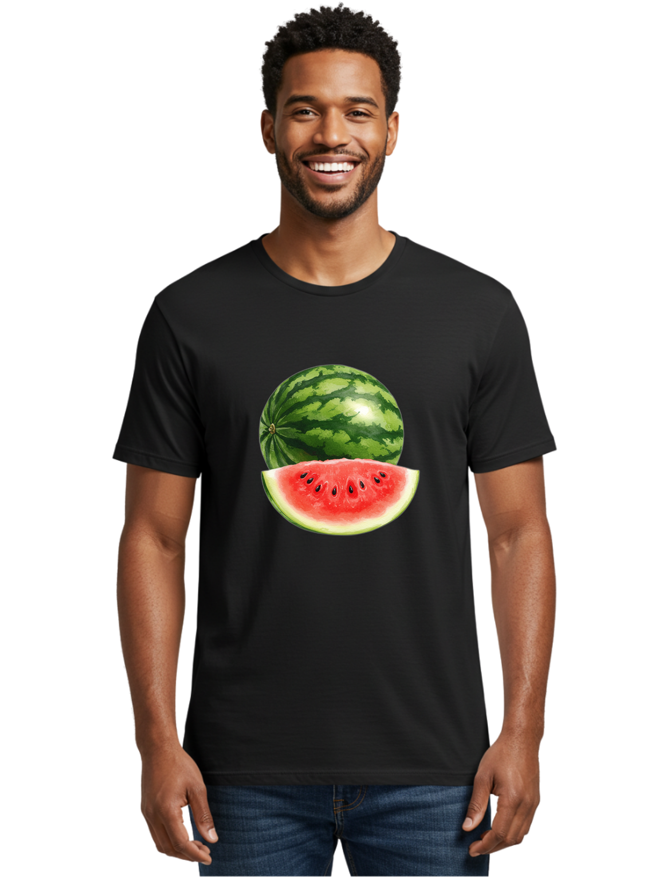 Watermelon Men'S Graphic Tee, 100% Cotton, Comfortable Casual Summer Wear, Machine Washable, Vintage Camera, Old Camera, Antique Camera, Black Camera, Classic Photography, Photography Equipment, Nostalgic Device, Film Camera, Camera Art Bal599