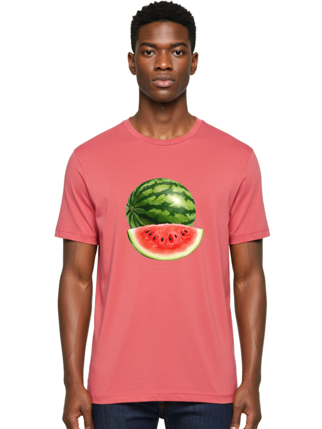 Watermelon Men'S Graphic Tee, 100% Cotton, Comfortable Casual Summer Wear, Machine Washable, Vintage Camera, Old Camera, Antique Camera, Black Camera, Classic Photography, Photography Equipment, Nostalgic Device, Film Camera, Camera Art Bal599