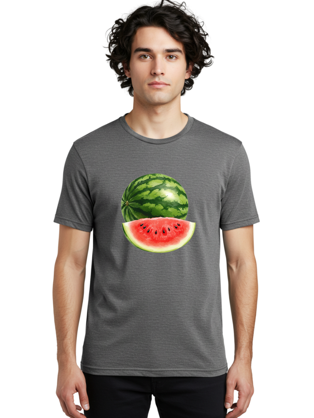 Watermelon Men'S Graphic Tee, 100% Cotton, Comfortable Casual Summer Wear, Machine Washable, Vintage Camera, Old Camera, Antique Camera, Black Camera, Classic Photography, Photography Equipment, Nostalgic Device, Film Camera, Camera Art Bal599