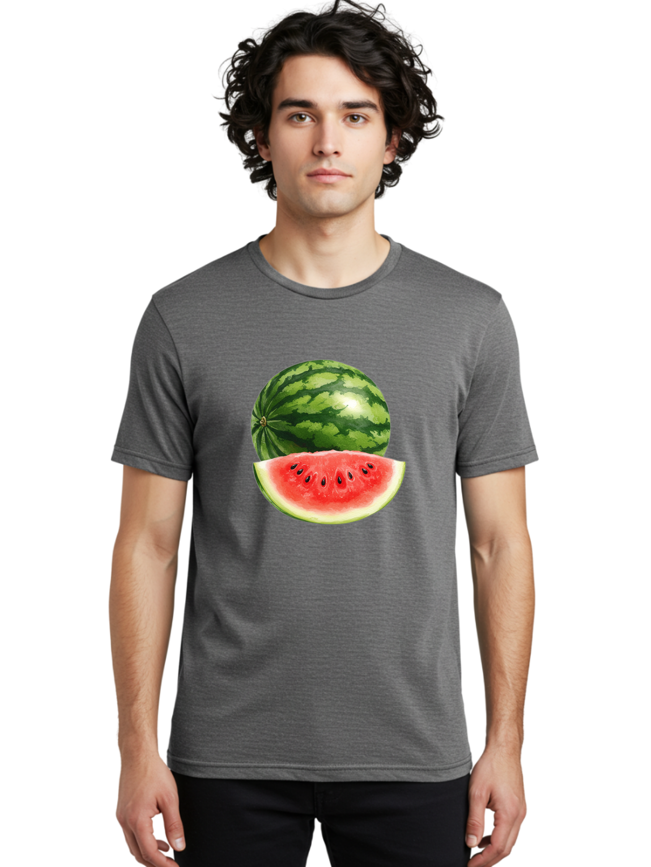 Watermelon Men'S Graphic Tee, 100% Cotton, Comfortable Casual Summer Wear, Machine Washable, Vintage Camera, Old Camera, Antique Camera, Black Camera, Classic Photography, Photography Equipment, Nostalgic Device, Film Camera, Camera Art Bal599