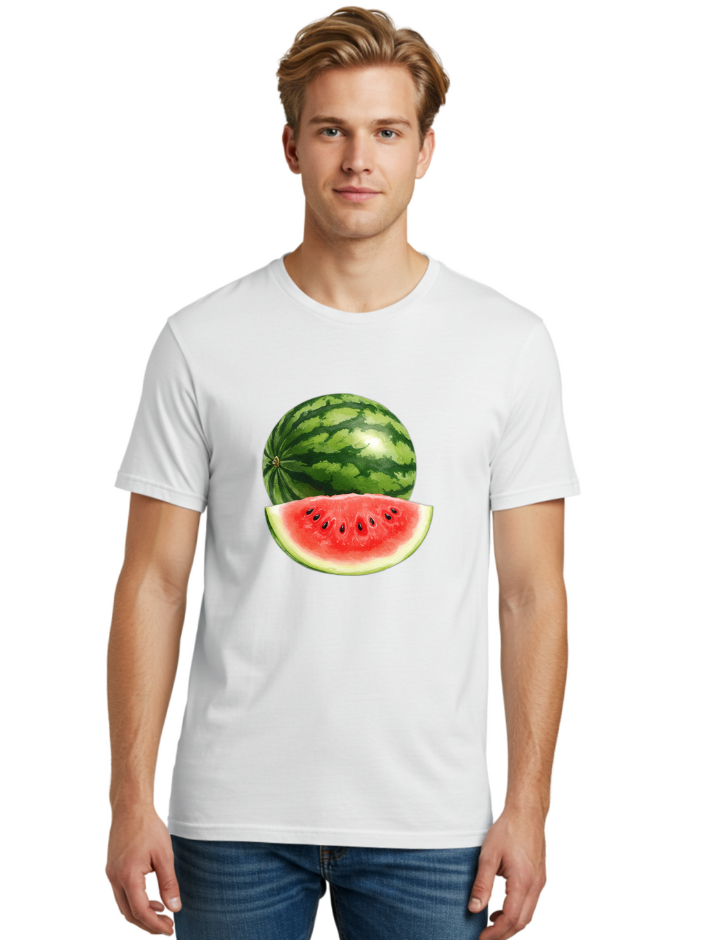 Watermelon Men'S Graphic Tee, 100% Cotton, Comfortable Casual Summer Wear, Machine Washable, Vintage Camera, Old Camera, Antique Camera, Black Camera, Classic Photography, Photography Equipment, Nostalgic Device, Film Camera, Camera Art Bal599