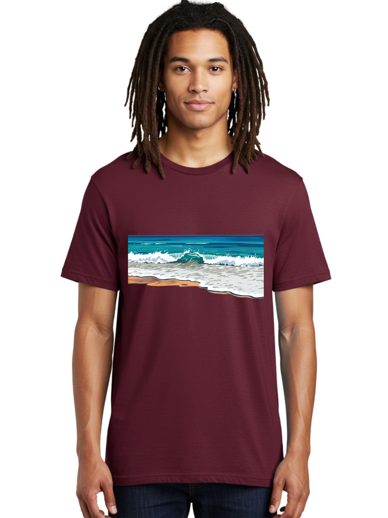 Waves-Crashing-On-Shore Men'S Graphic Tee, 100% Cotton, Comfortable Casual Summer Wear, Machine Washable, Vintage Camera, Old Camera, Antique Camera, Black Camera, Classic Photography, Photography Equipment, Nostalgic Device, Film Camera, Bal600