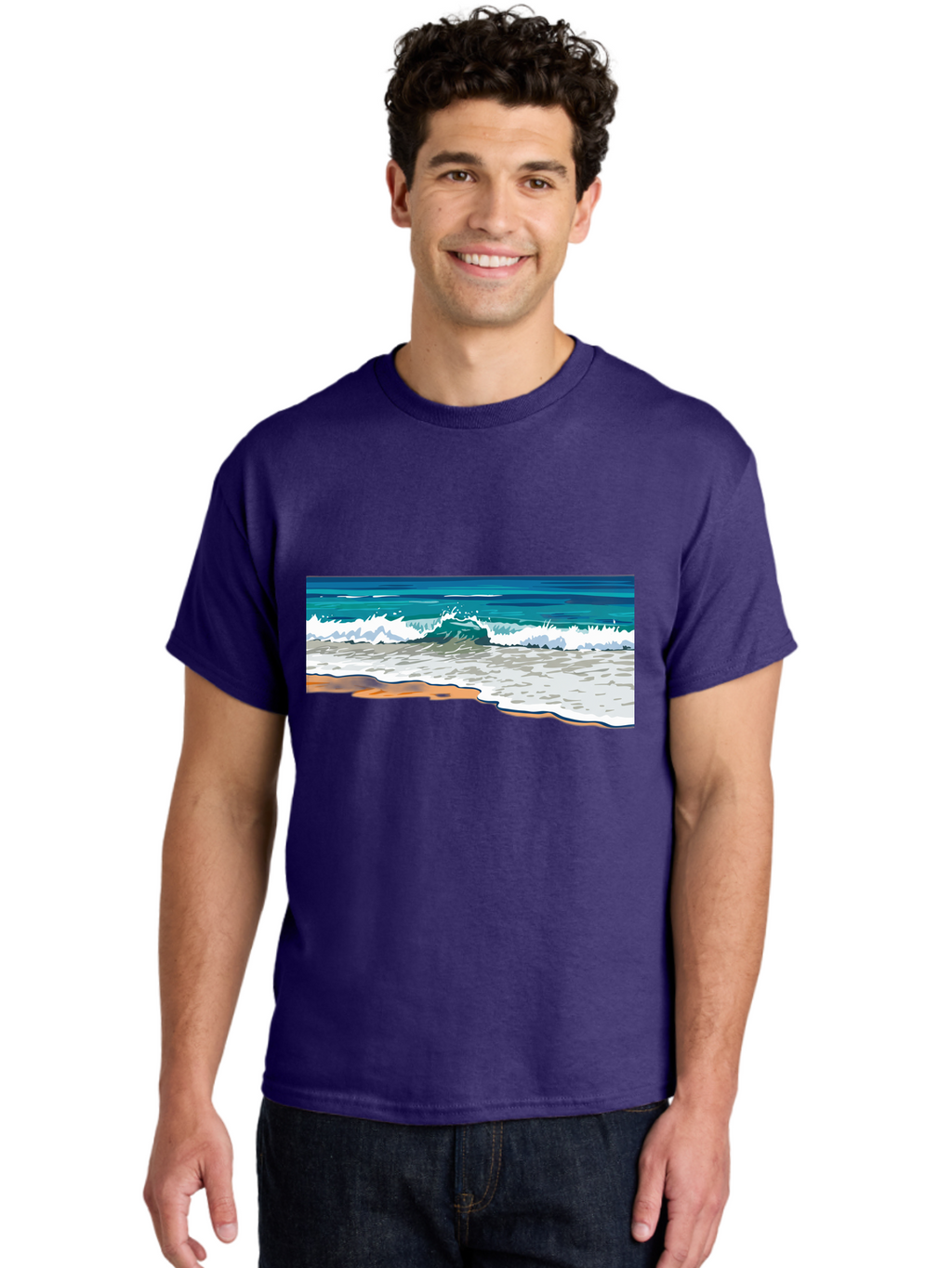 Waves-Crashing-On-Shore Men'S Graphic Tee, 100% Cotton, Comfortable Casual Summer Wear, Machine Washable, Vintage Camera, Old Camera, Antique Camera, Black Camera, Classic Photography, Photography Equipment, Nostalgic Device, Film Camera, Bal600