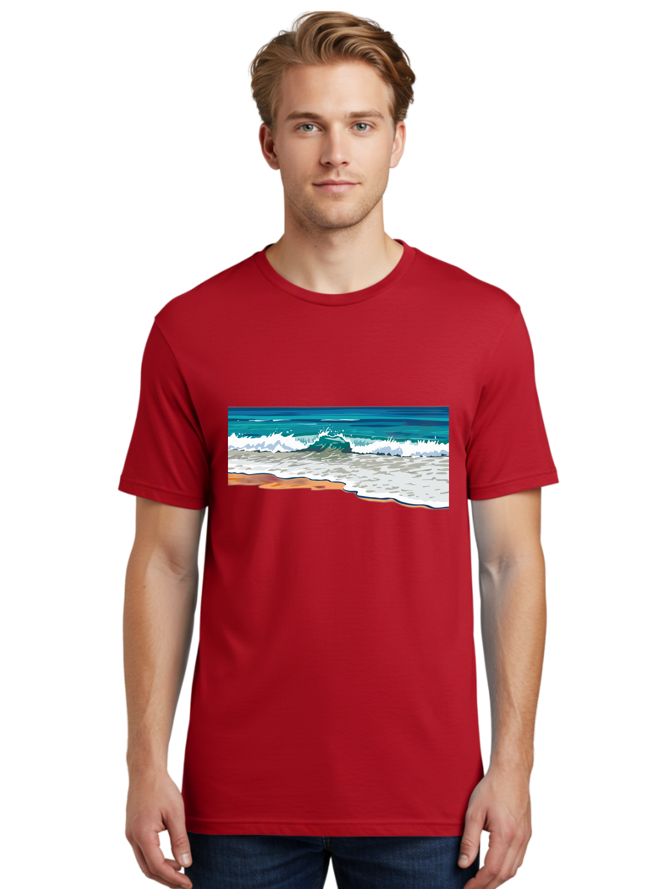 Waves-Crashing-On-Shore Men'S Graphic Tee, 100% Cotton, Comfortable Casual Summer Wear, Machine Washable, Vintage Camera, Old Camera, Antique Camera, Black Camera, Classic Photography, Photography Equipment, Nostalgic Device, Film Camera, Bal600