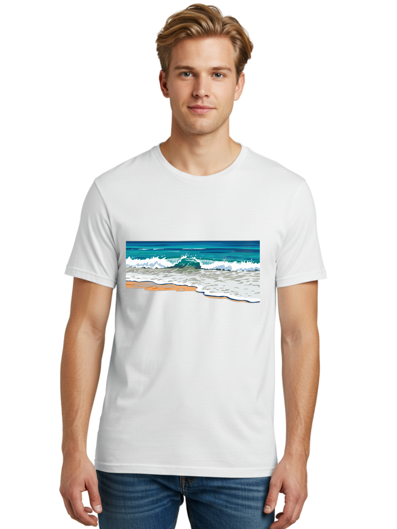 Waves-Crashing-On-Shore Men'S Graphic Tee, 100% Cotton, Comfortable Casual Summer Wear, Machine Washable, Vintage Camera, Old Camera, Antique Camera, Black Camera, Classic Photography, Photography Equipment, Nostalgic Device, Film Camera, Bal600