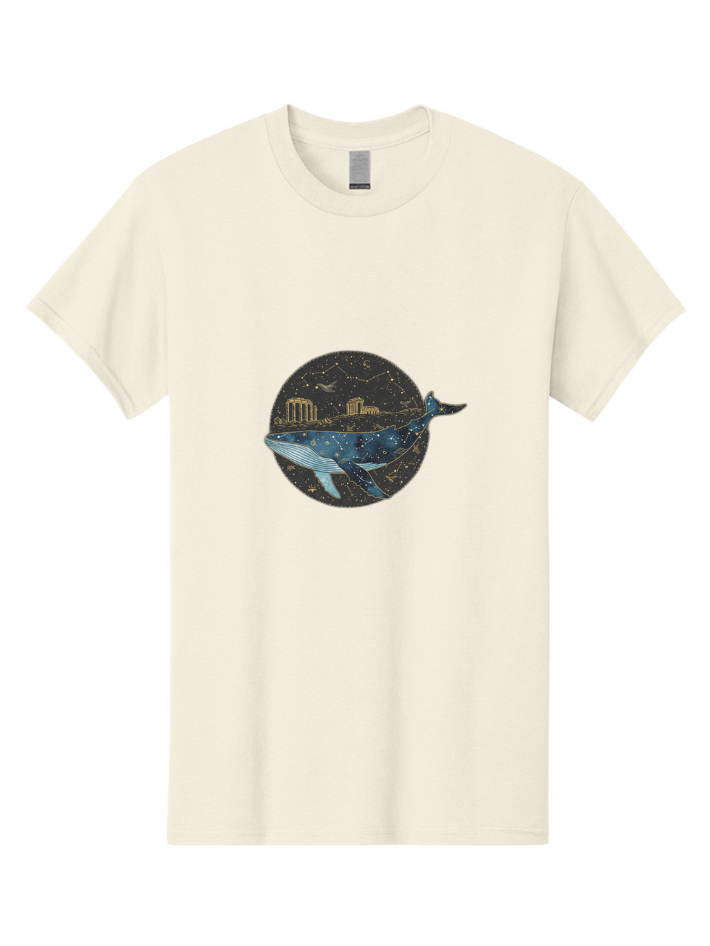 Whale-Constellation Men'S Graphic Tee, 100% Cotton, Comfortable Casual Summer Wear, Machine Washable, Vintage Camera, Old Camera, Antique Camera, Black Camera, Classic Photography, Photography Equipment, Nostalgic Device, Film Camera, Bal601