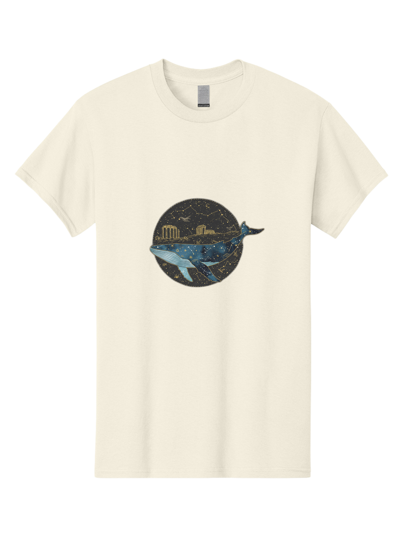 Whale-Constellation Men'S Graphic Tee, 100% Cotton, Comfortable Casual Summer Wear, Machine Washable, Vintage Camera, Old Camera, Antique Camera, Black Camera, Classic Photography, Photography Equipment, Nostalgic Device, Film Camera, Bal601