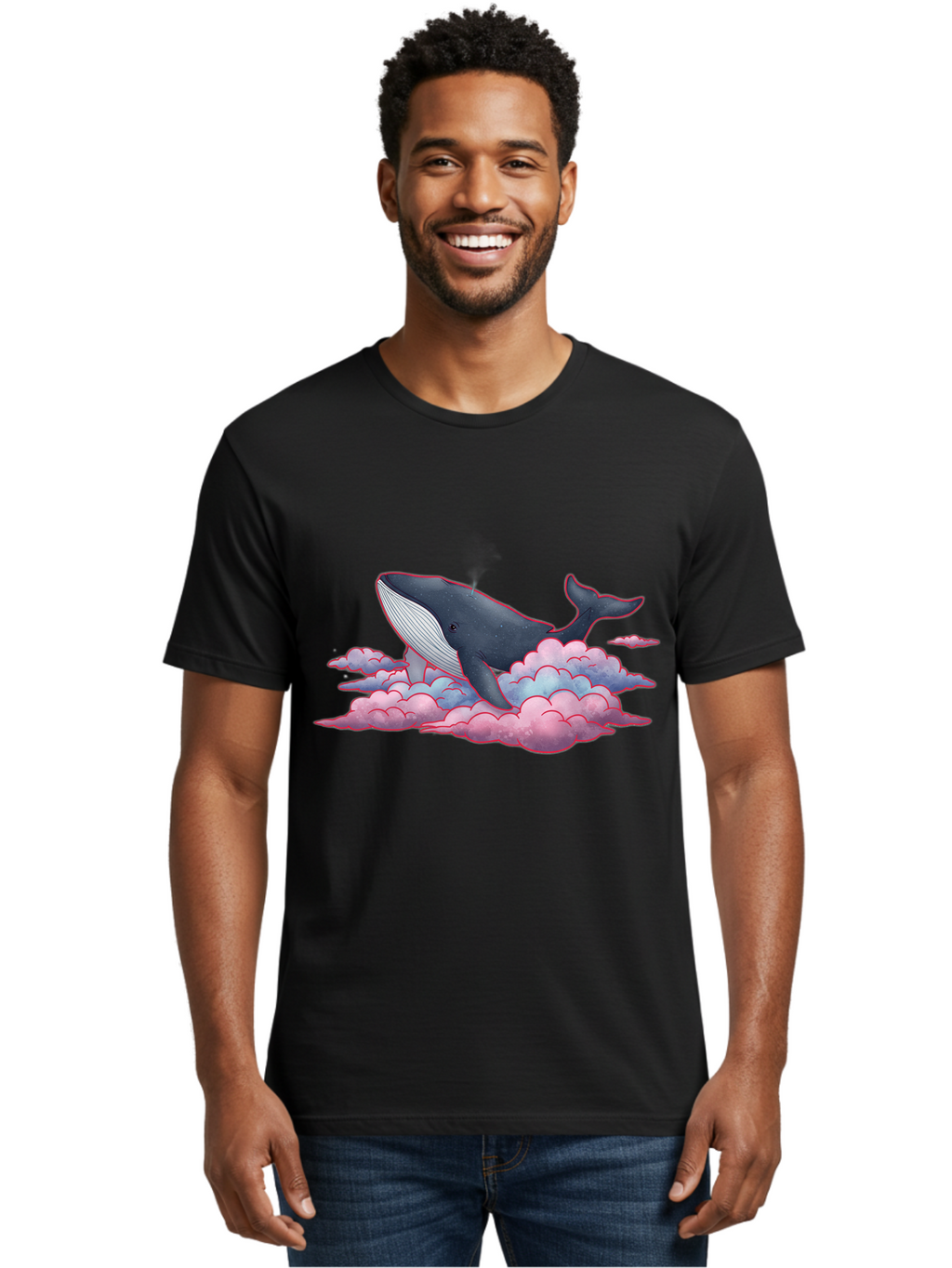 Whale-On-Clouds Men'S Graphic Tee, 100% Cotton, Comfortable Casual Summer Wear, Machine Washable, Vintage Camera, Old Camera, Antique Camera, Black Camera, Classic Photography, Photography Equipment, Nostalgic Device, Film Camera, Camera Art Bal603