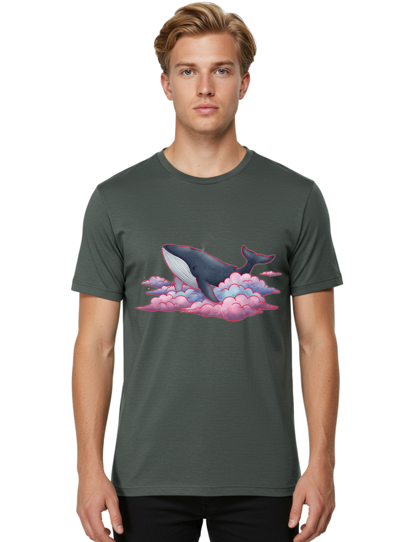 Whale-On-Clouds Men'S Graphic Tee, 100% Cotton, Comfortable Casual Summer Wear, Machine Washable, Vintage Camera, Old Camera, Antique Camera, Black Camera, Classic Photography, Photography Equipment, Nostalgic Device, Film Camera, Camera Art Bal603