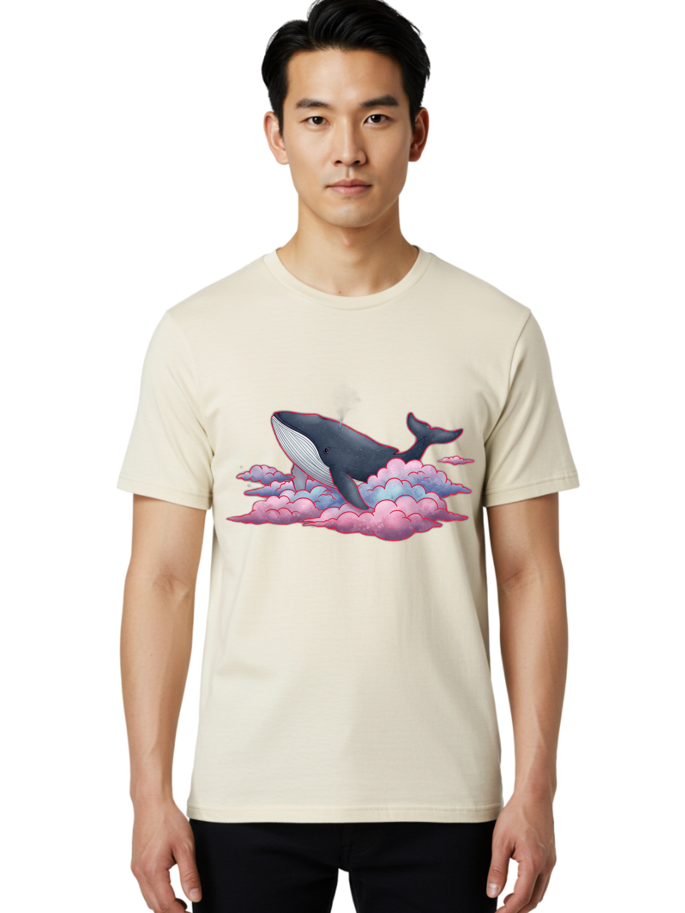 Whale-On-Clouds Men'S Graphic Tee, 100% Cotton, Comfortable Casual Summer Wear, Machine Washable, Vintage Camera, Old Camera, Antique Camera, Black Camera, Classic Photography, Photography Equipment, Nostalgic Device, Film Camera, Camera Art Bal603