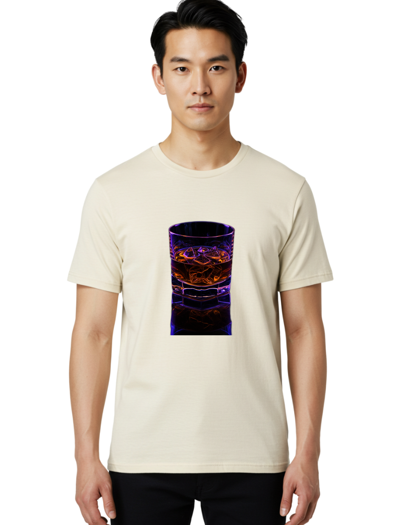 Whiskey-Glass-1 Men'S Graphic Tee, 100% Cotton, Comfortable Casual Summer Wear, Machine Washable, Vintage Camera, Old Camera, Antique Camera, Black Camera, Classic Photography, Photography Equipment, Nostalgic Device, Film Camera, Camera Art Bal604