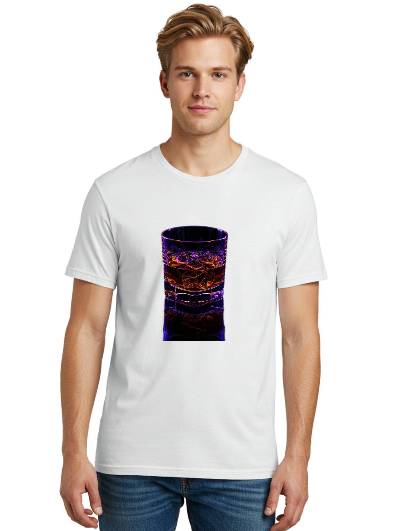 Whiskey-Glass-1 Men'S Graphic Tee, 100% Cotton, Comfortable Casual Summer Wear, Machine Washable, Vintage Camera, Old Camera, Antique Camera, Black Camera, Classic Photography, Photography Equipment, Nostalgic Device, Film Camera, Camera Art Bal604