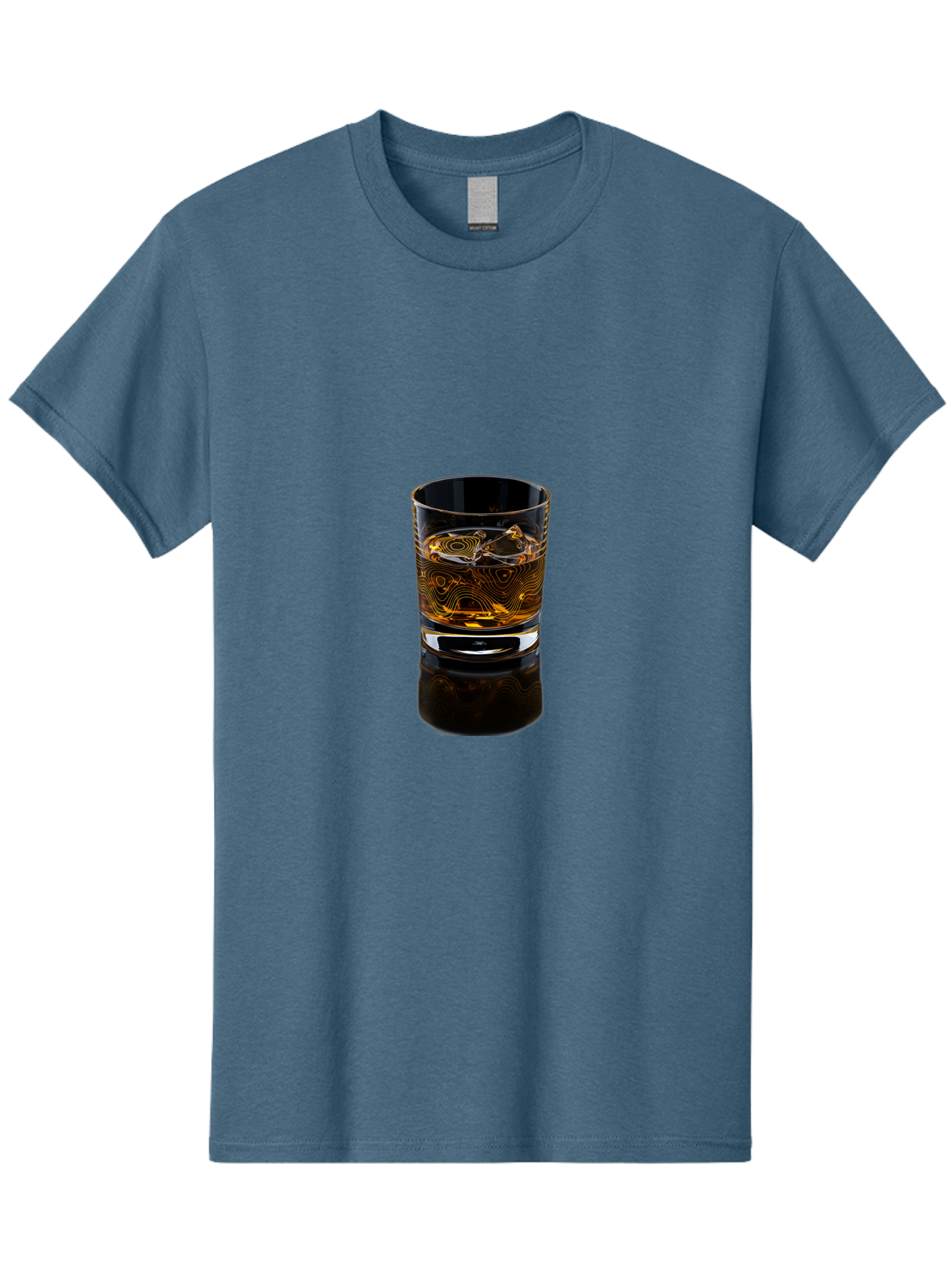 Whiskey-Glass-2 Men'S Graphic Tee, 100% Cotton, Comfortable Casual Summer Wear, Machine Washable, Vintage Camera, Old Camera, Antique Camera, Black Camera, Classic Photography, Photography Equipment, Nostalgic Device, Film Camera, Camera Art Bal605