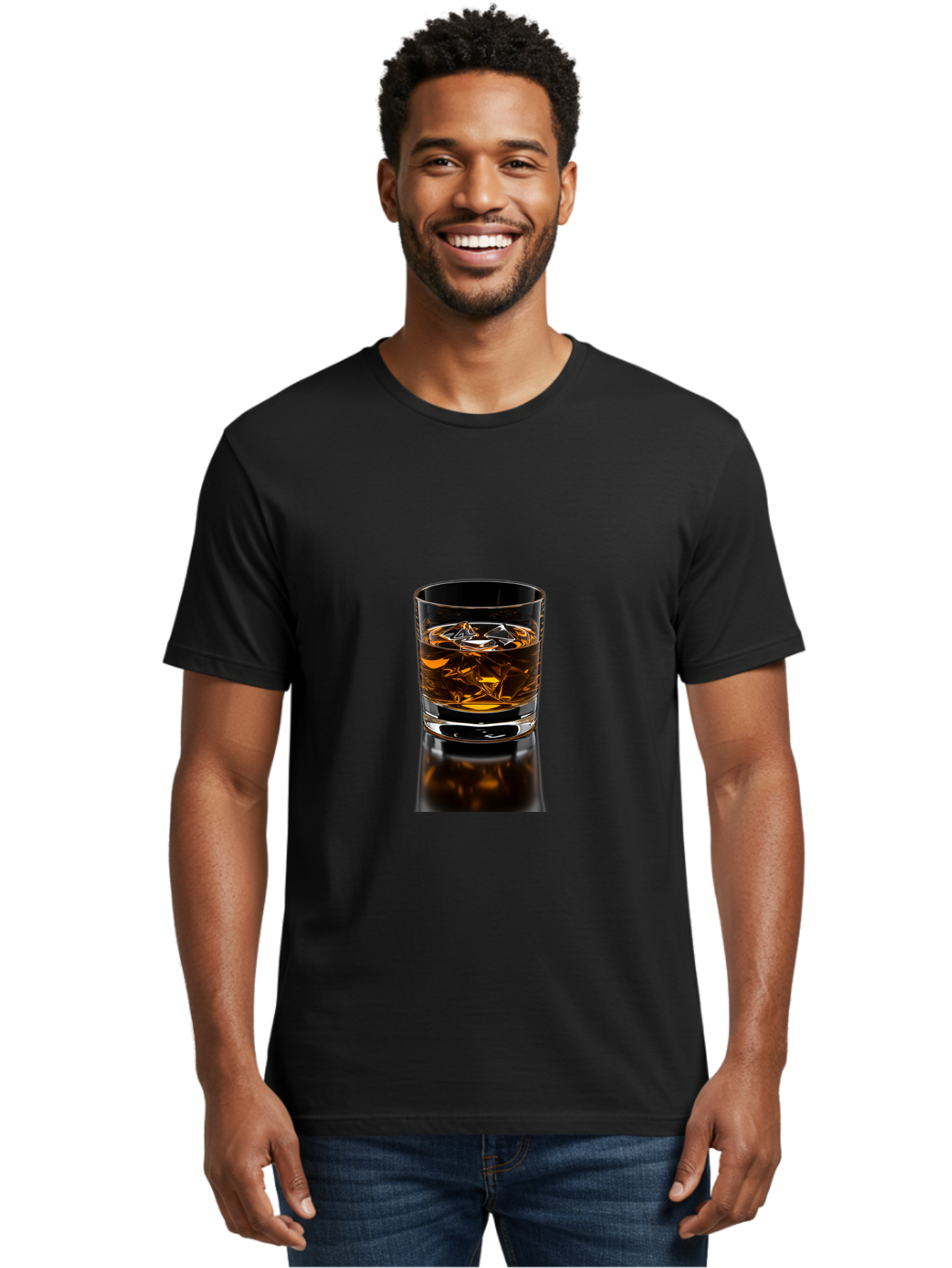 Whiskey-Glass Men'S Graphic Tee, 100% Cotton, Comfortable Casual Summer Wear, Machine Washable, Vintage Camera, Old Camera, Antique Camera, Black Camera, Classic Photography, Photography Equipment, Nostalgic Device, Film Camera, Camera Art Bal606