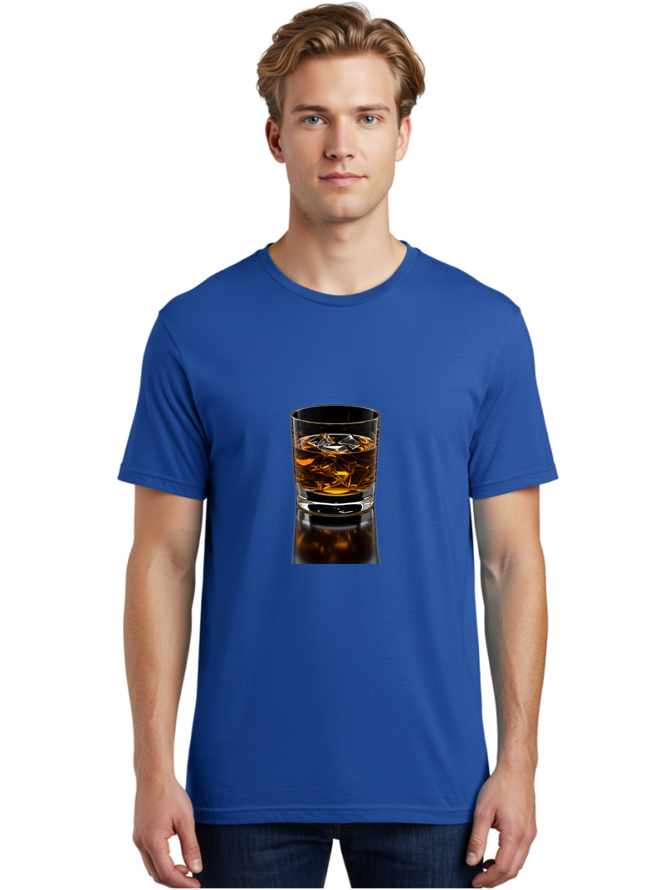 Whiskey-Glass Men'S Graphic Tee, 100% Cotton, Comfortable Casual Summer Wear, Machine Washable, Vintage Camera, Old Camera, Antique Camera, Black Camera, Classic Photography, Photography Equipment, Nostalgic Device, Film Camera, Camera Art Bal606