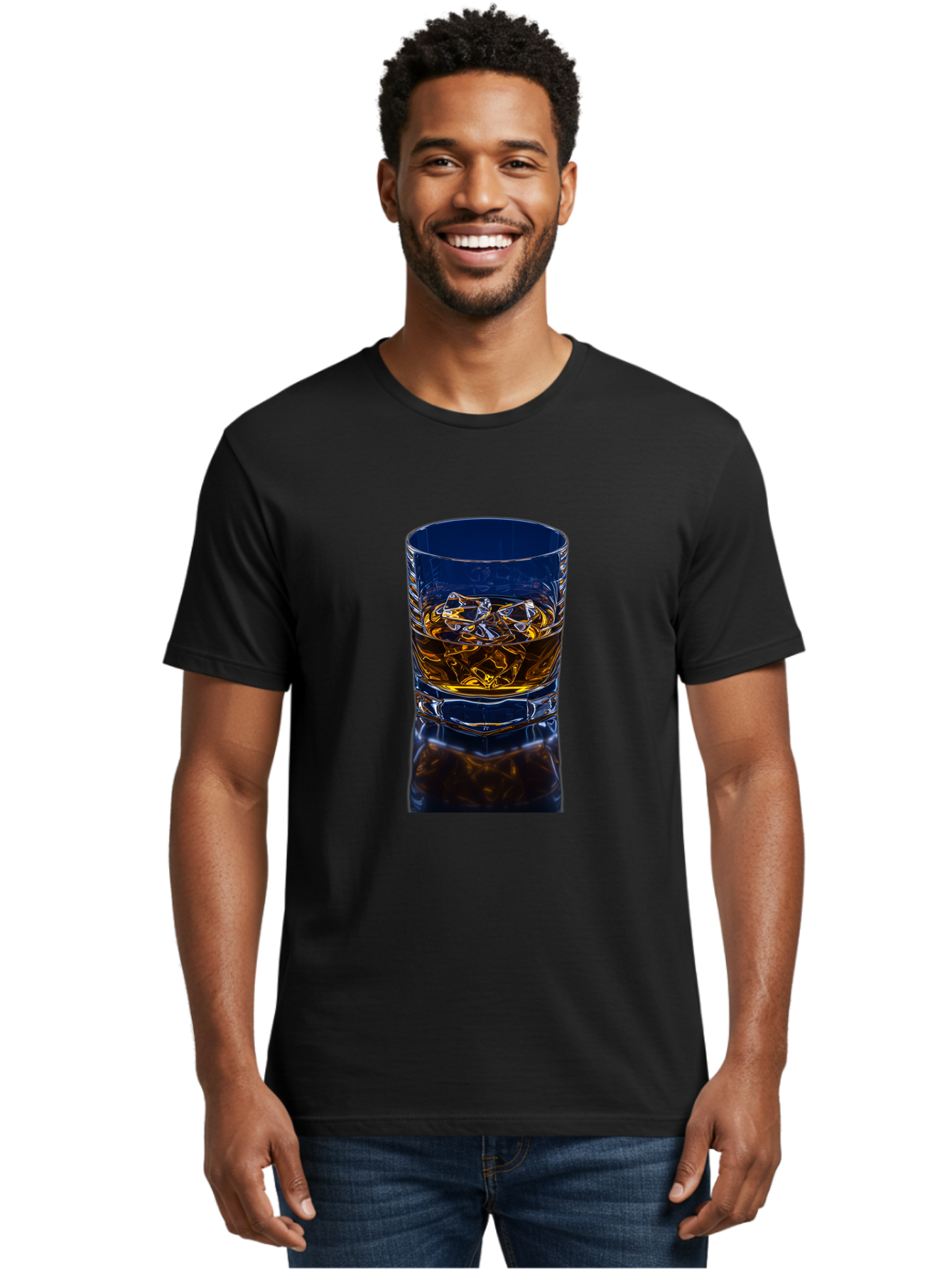 Whiskey-On-The-Rocks-1 Men'S Graphic Tee, 100% Cotton, Comfortable Casual Summer Wear, Machine Washable, Vintage Camera, Old Camera, Antique Camera, Black Camera, Classic Photography, Photography Equipment, Nostalgic Device, Film Camera, Bal607