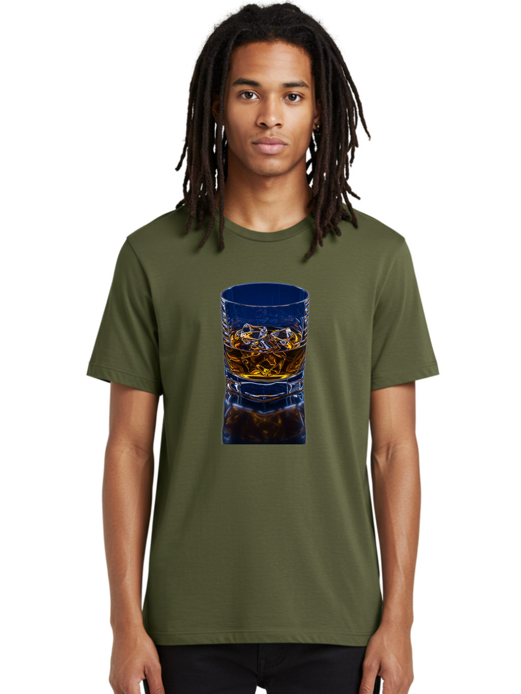 Whiskey-On-The-Rocks-1 Men'S Graphic Tee, 100% Cotton, Comfortable Casual Summer Wear, Machine Washable, Vintage Camera, Old Camera, Antique Camera, Black Camera, Classic Photography, Photography Equipment, Nostalgic Device, Film Camera, Bal607