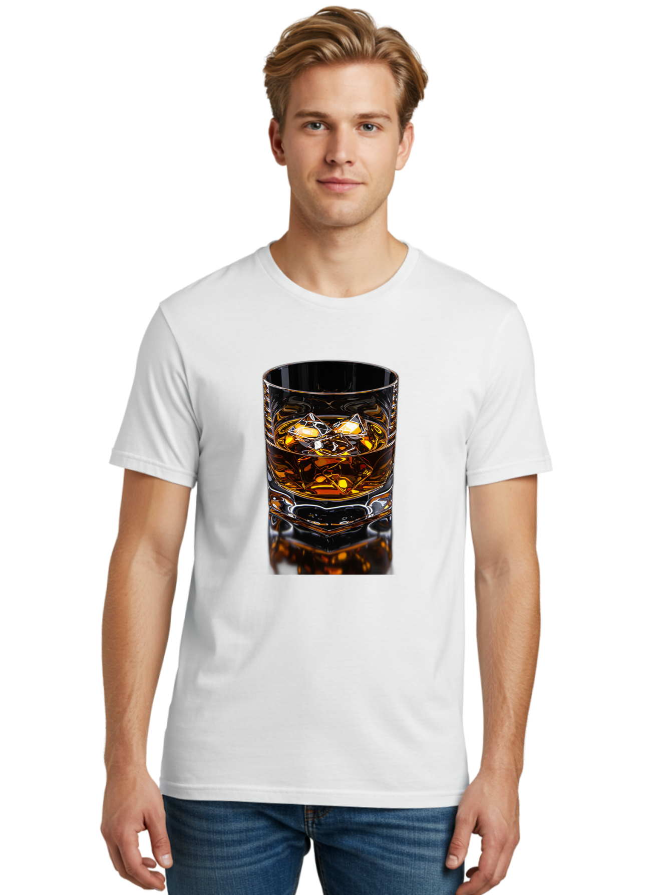 Whiskey-On-The-Rocks Men'S Graphic Tee, 100% Cotton, Comfortable Casual Summer Wear, Machine Washable, Vintage Camera, Old Camera, Antique Camera, Black Camera, Classic Photography, Photography Equipment, Nostalgic Device, Film Camera, Bal608