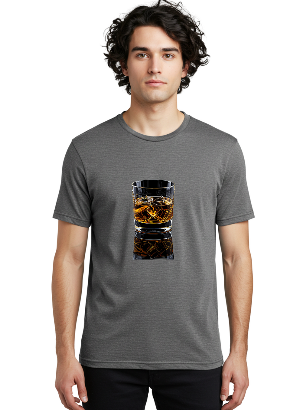 Whiskey-Rocks-Glass Men'S Graphic Tee, 100% Cotton, Comfortable Casual Summer Wear, Machine Washable, Vintage Camera, Old Camera, Antique Camera, Black Camera, Classic Photography, Photography Equipment, Nostalgic Device, Film Camera, Bal609