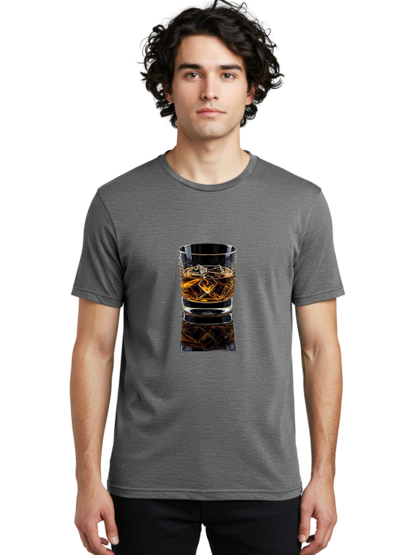 Whiskey-Rocks-Glass Men'S Graphic Tee, 100% Cotton, Comfortable Casual Summer Wear, Machine Washable, Vintage Camera, Old Camera, Antique Camera, Black Camera, Classic Photography, Photography Equipment, Nostalgic Device, Film Camera, Bal609