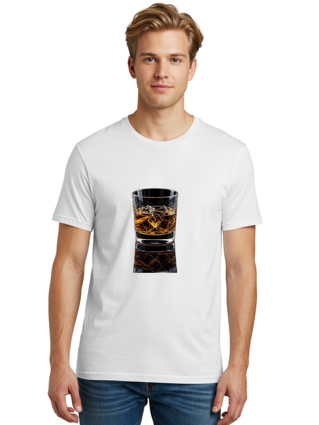 Whiskey-Rocks-Glass Men'S Graphic Tee, 100% Cotton, Comfortable Casual Summer Wear, Machine Washable, Vintage Camera, Old Camera, Antique Camera, Black Camera, Classic Photography, Photography Equipment, Nostalgic Device, Film Camera, Bal609