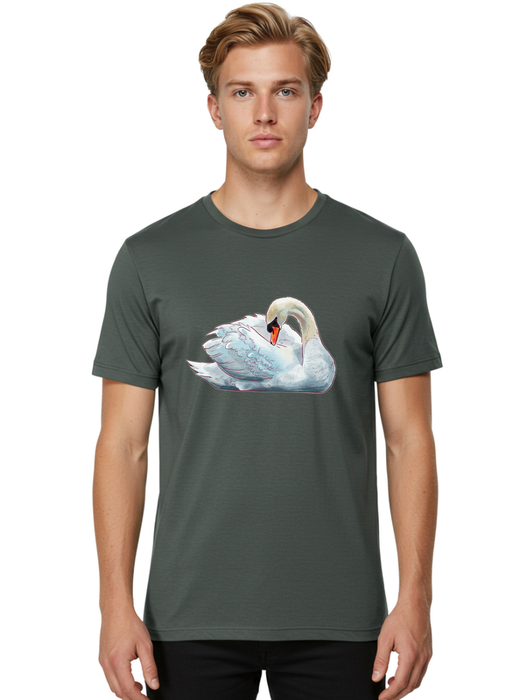 White-Swan Men'S Graphic Tee, 100% Cotton, Comfortable Casual Summer Wear, Machine Washable, Vintage Camera, Old Camera, Antique Camera, Black Camera, Classic Photography, Photography Equipment, Nostalgic Device, Film Camera, Camera Art Bal612