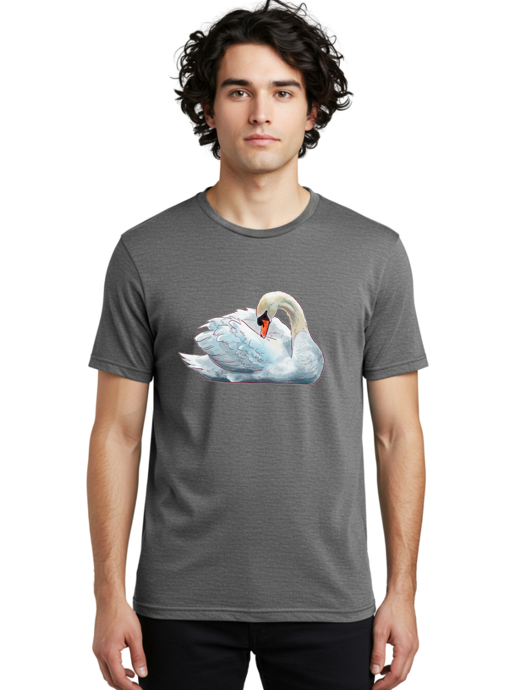 White-Swan Men'S Graphic Tee, 100% Cotton, Comfortable Casual Summer Wear, Machine Washable, Vintage Camera, Old Camera, Antique Camera, Black Camera, Classic Photography, Photography Equipment, Nostalgic Device, Film Camera, Camera Art Bal612