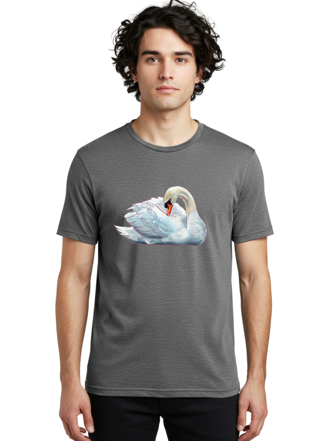 White-Swan Men'S Graphic Tee, 100% Cotton, Comfortable Casual Summer Wear, Machine Washable, Vintage Camera, Old Camera, Antique Camera, Black Camera, Classic Photography, Photography Equipment, Nostalgic Device, Film Camera, Camera Art Bal612